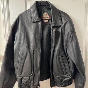 Vintage Member’s Only Black Leather Jacket